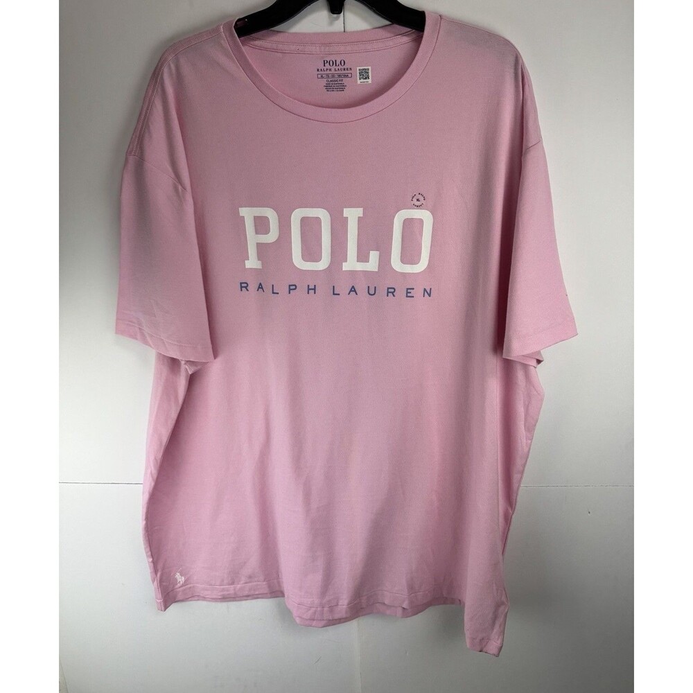 Polo Ralph Lauren Logo Short Sleeve Crewneck Cotton T Shirt Sz: XL